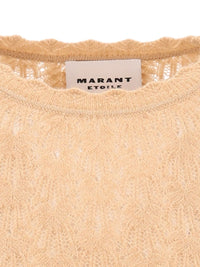 Marant Etoile Women "Obeline-Gb" Open-Work Crewneck Sweater