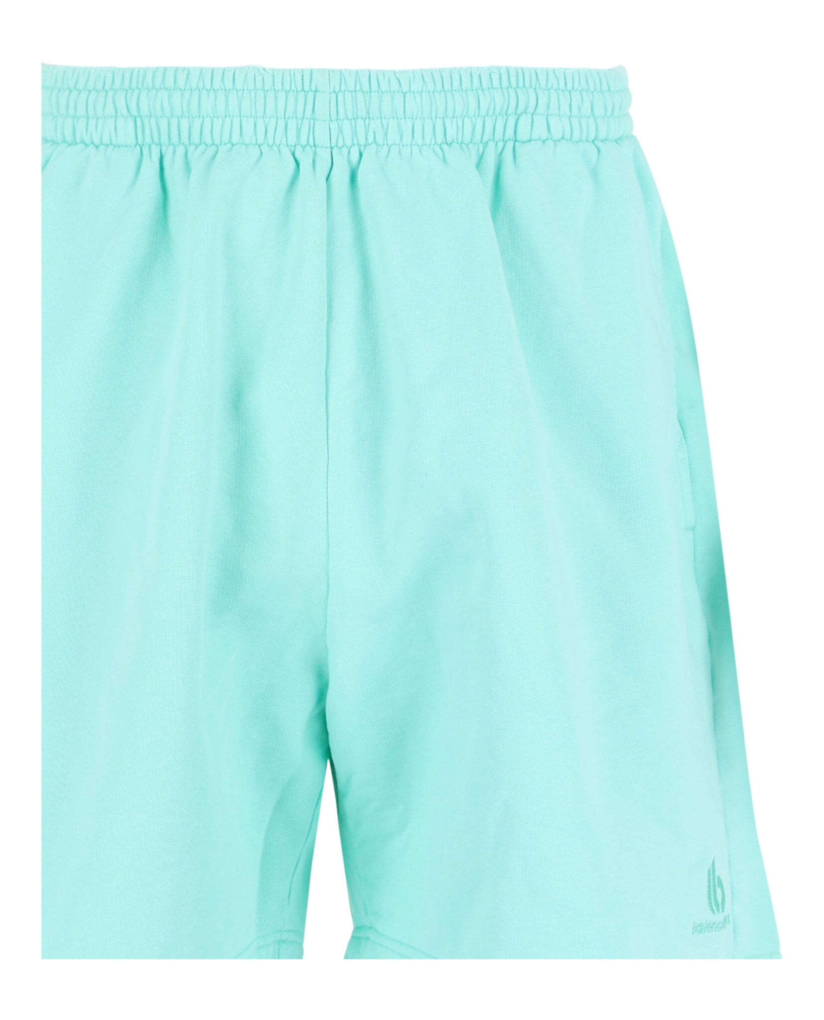 Balenciaga Mens Logo-Detail Embroidered Sweat Shorts