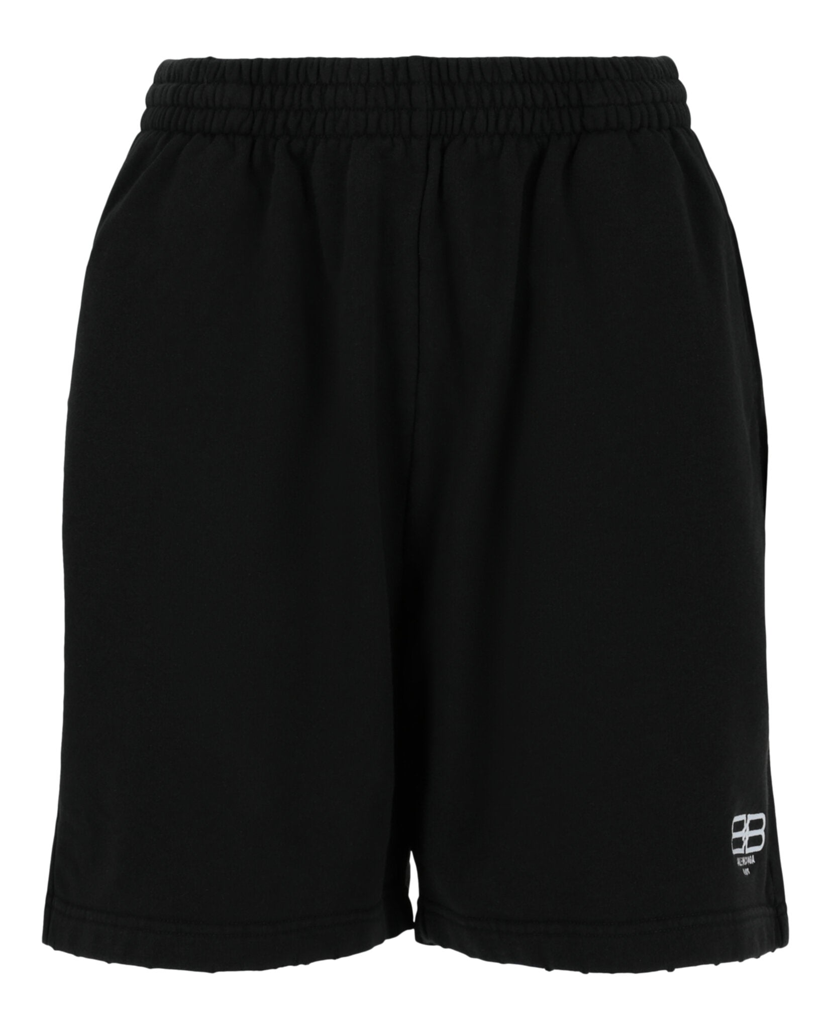 Balenciaga Womens BB Paris Icon Sweat Shorts