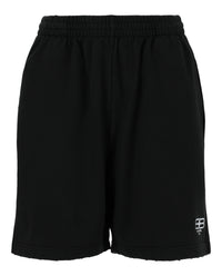 Balenciaga Womens BB Paris Icon Sweat Shorts