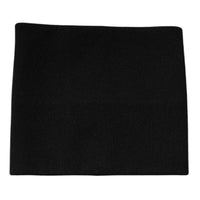 Dolce & Gabbana Black Cashmere Knitted Square Handkerchief Men's Scarf