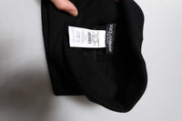 Dolce & Gabbana Black Cashmere Knitted Square Handkerchief Men's Scarf