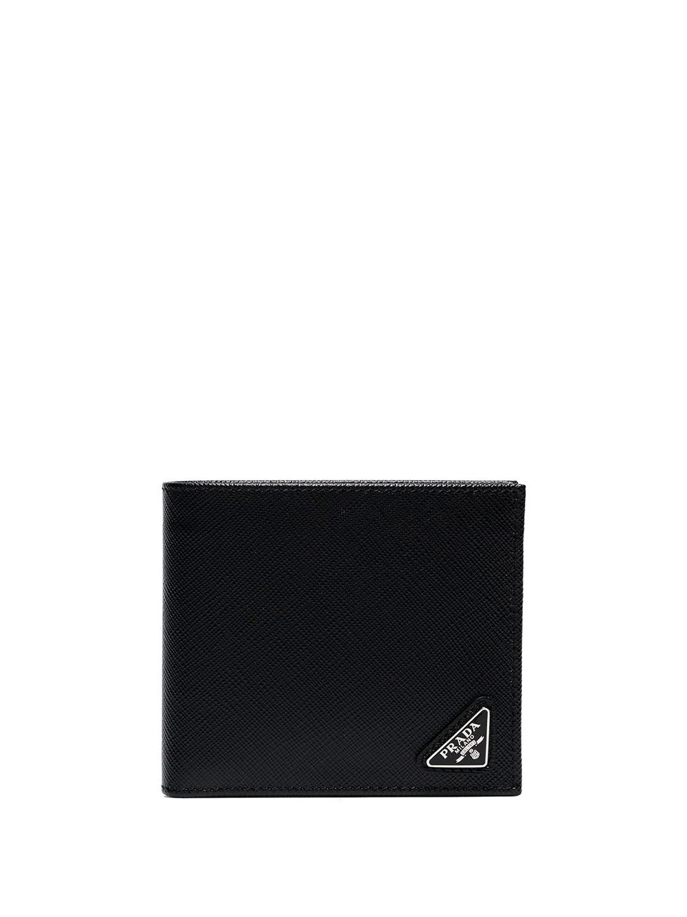 PRADA Portafoglio Bi-Fold Con Portamonete In Pelle Saffiano Women