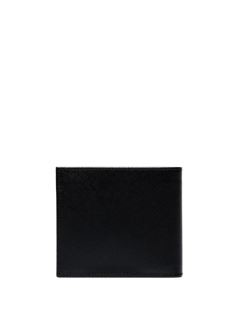 PRADA Portafoglio Bi-Fold Con Portamonete In Pelle Saffiano Women
