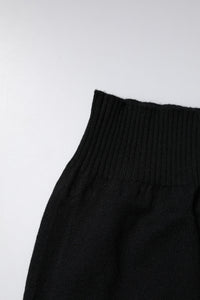 Dolce & Gabbana Black Cashmere Knitted Neck Warmer Foulard Men's Scarf