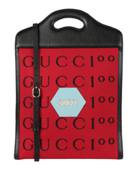 Gucci Womens Aria 100th Anniversary Embroidered Tote
