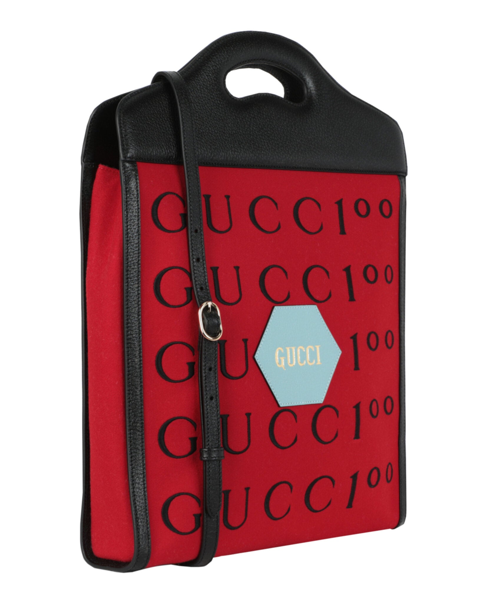 Gucci Womens Aria 100th Anniversary Embroidered Tote