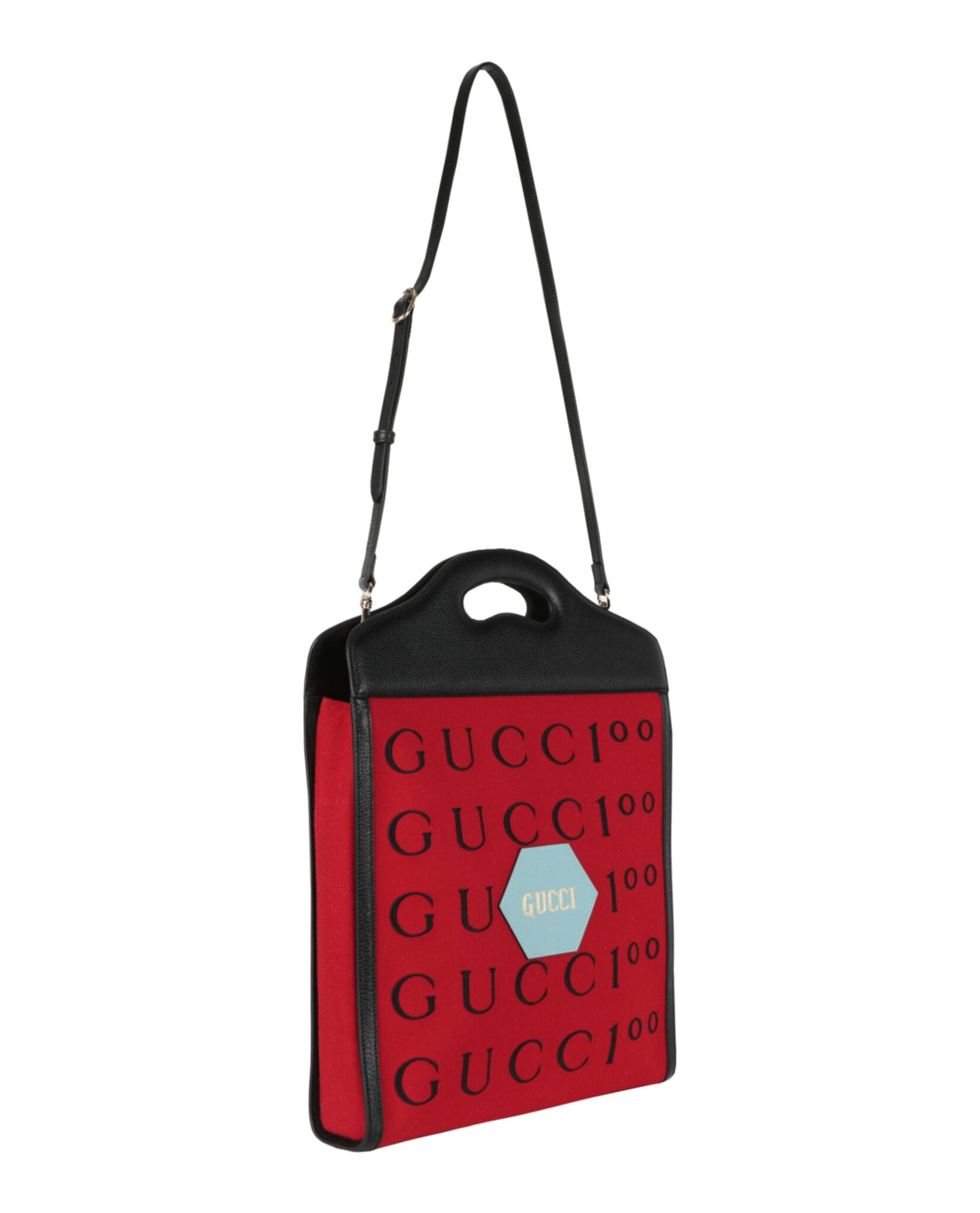 Gucci Womens Aria 100th Anniversary Embroidered Tote