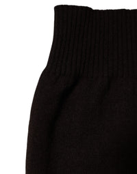 Dolce & Gabbana Brown Cashmere Knitted Neck Warmer Foulard Men's Scarf