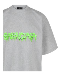 Balenciaga Unisex-Adult Slime Logo Oversized T-Shirt