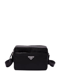 Prada Men Re-Nylon And Saffiano Leather Shoulder Bag
