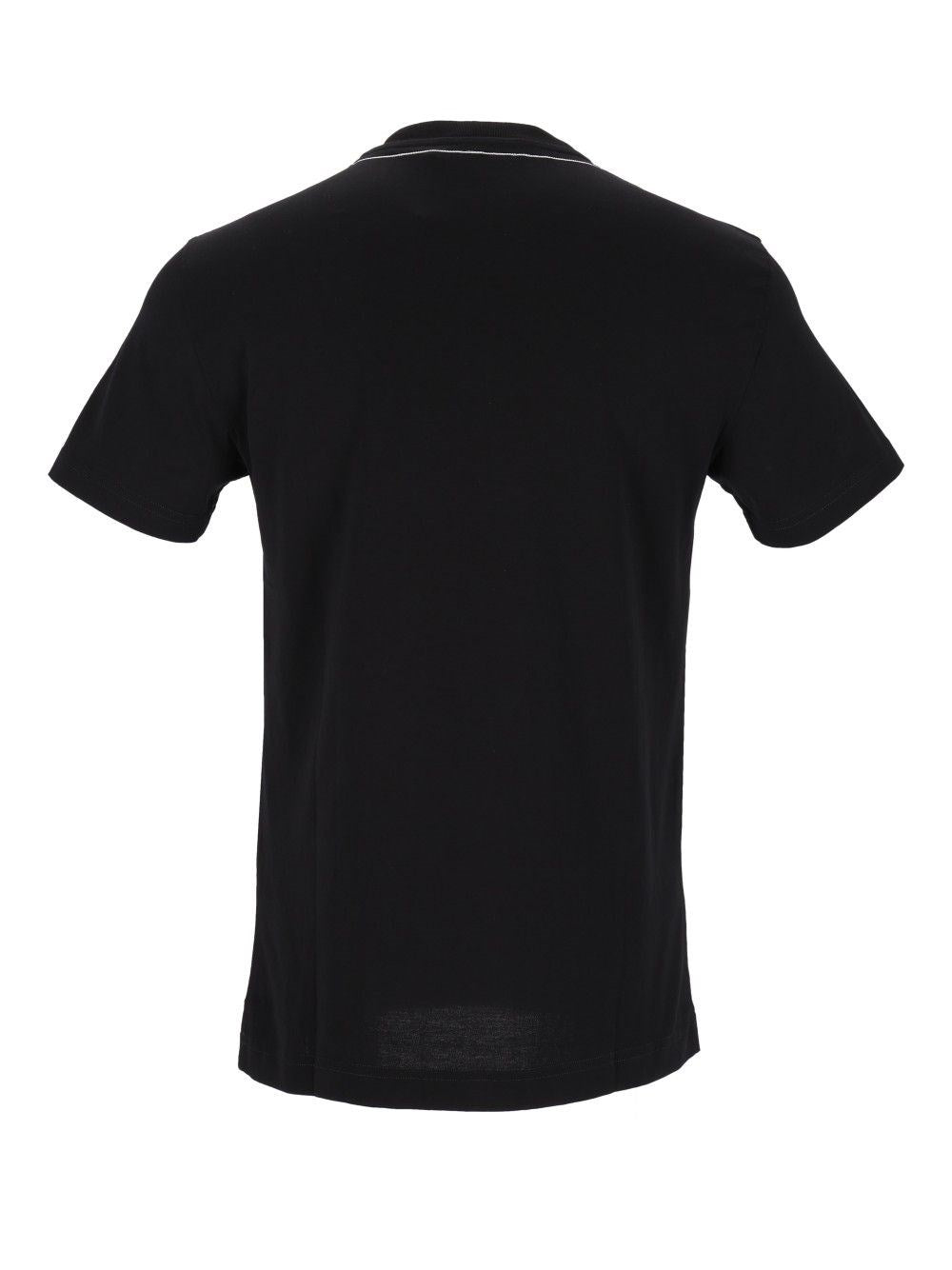 Dolce & Gabbana Men Cotton T-Shirt With Embroidery