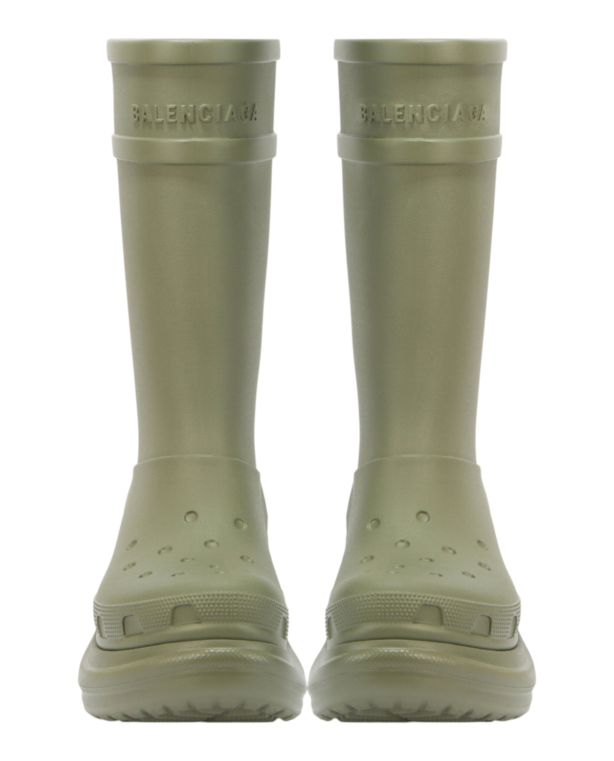 Balenciaga Mens x Crocs Rubber Boots