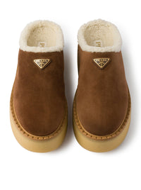 Prada Women Suede Mules