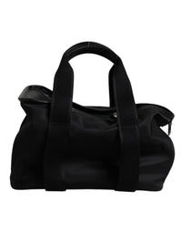 Dolce & Gabbana Black Shoulder Strap Pet Carry Logo Plaque Men's Bag