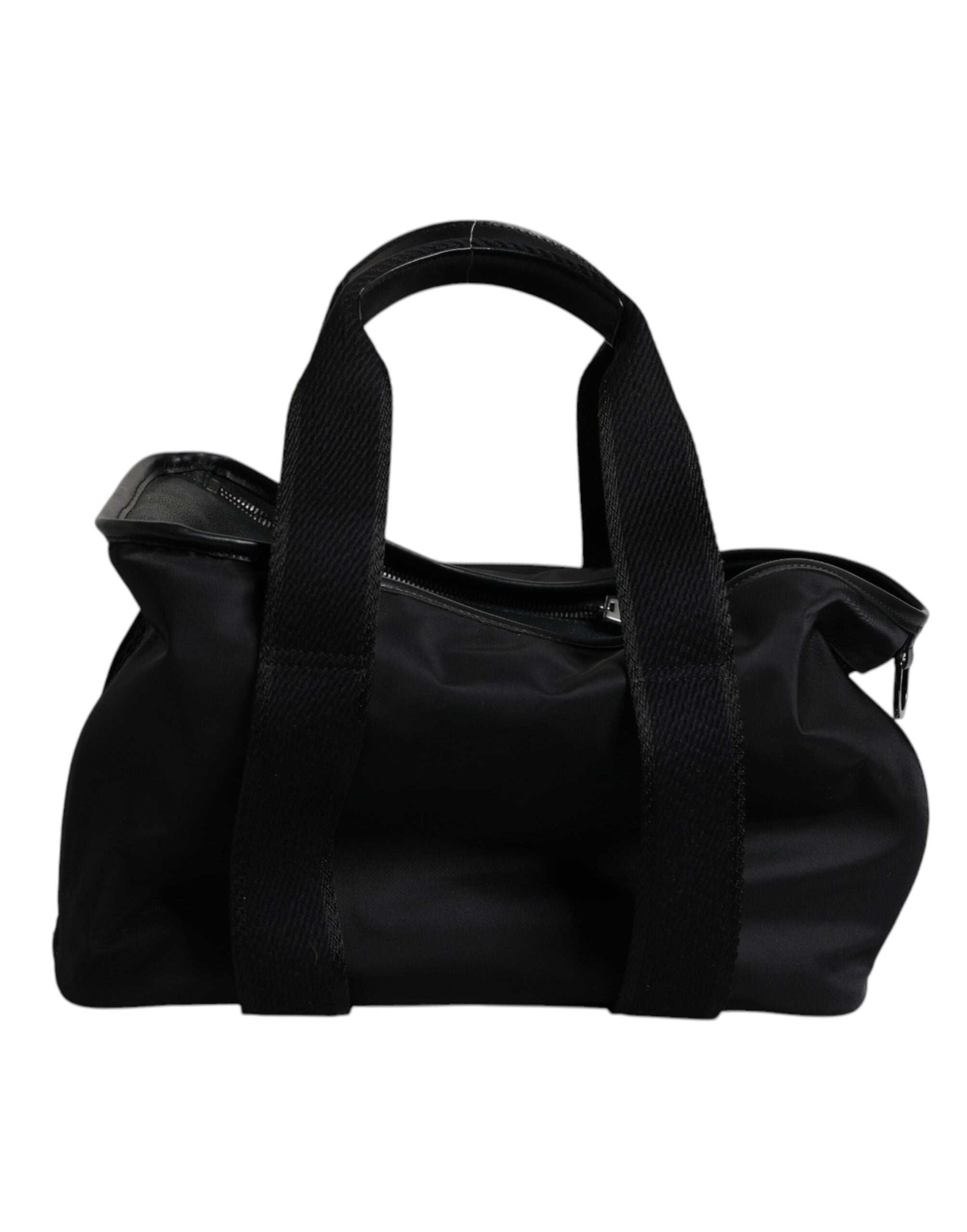 Dolce & Gabbana Black Shoulder Strap Pet Carry Logo Plaque Men's Bag