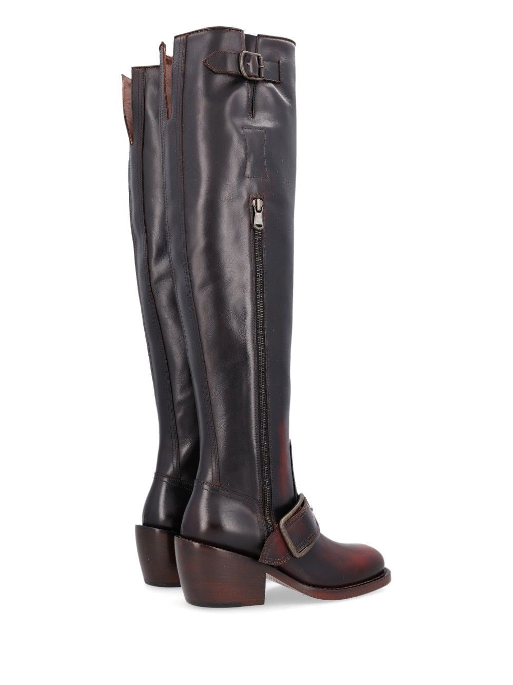 Dries Van Noten Women High Boots With A Buckle