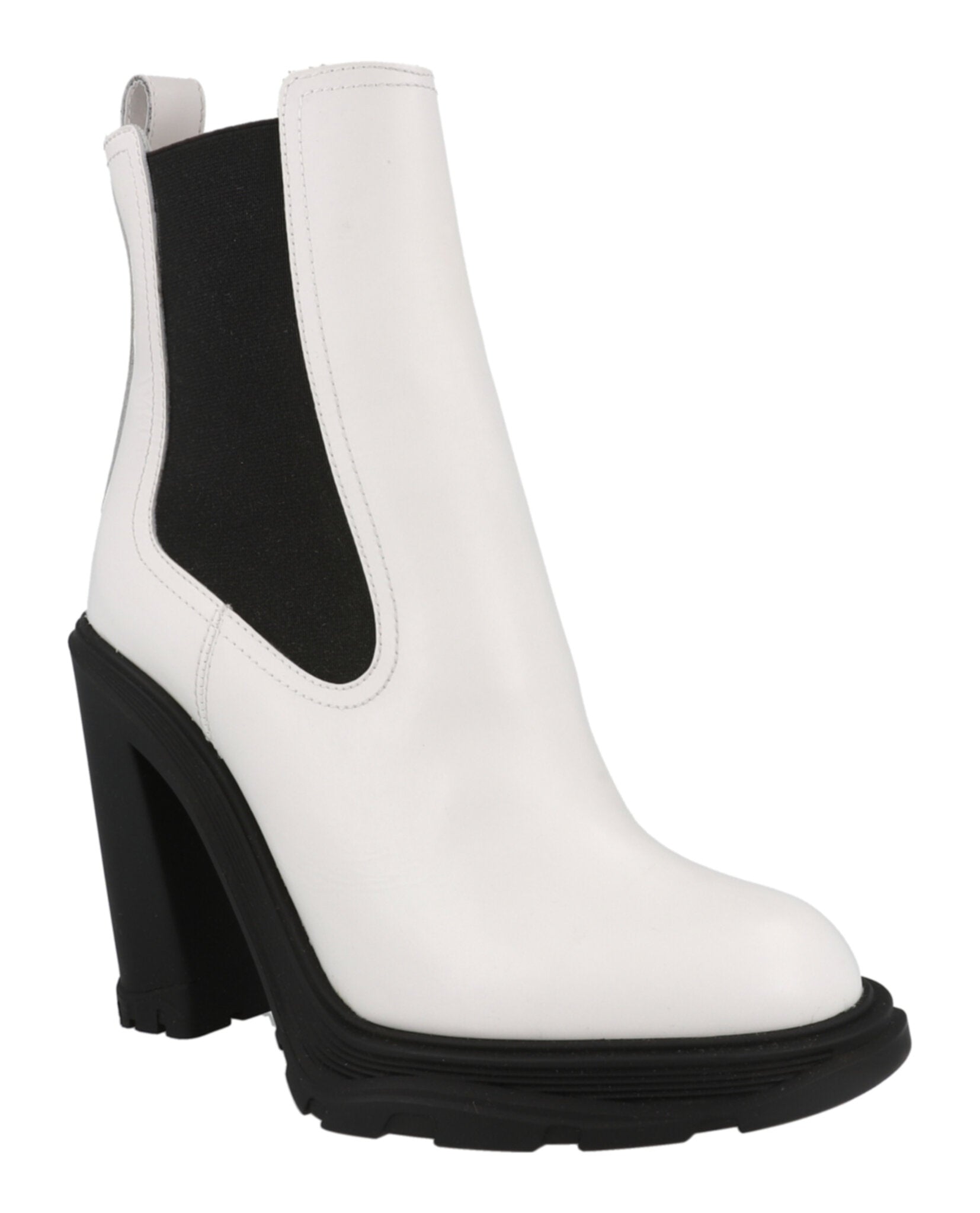 Alexander McQueen Womens Leather Heeled Chelsea Boots