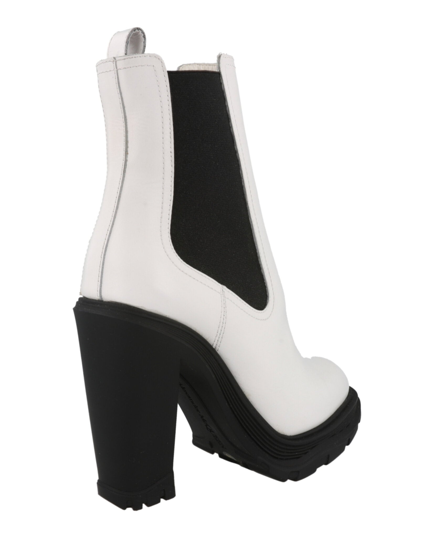 Alexander McQueen Womens Leather Heeled Chelsea Boots