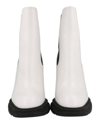 Alexander McQueen Womens Leather Heeled Chelsea Boots