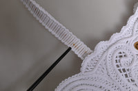 Dolce & Gabbana White Cordonetto Lace Beatrice Tote Shopping Women's Bag (Pre-Loved)