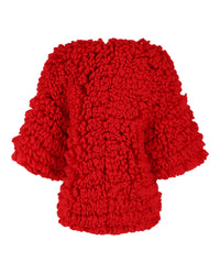 Gucci Womens Chunky Chenille Yarn Jacket