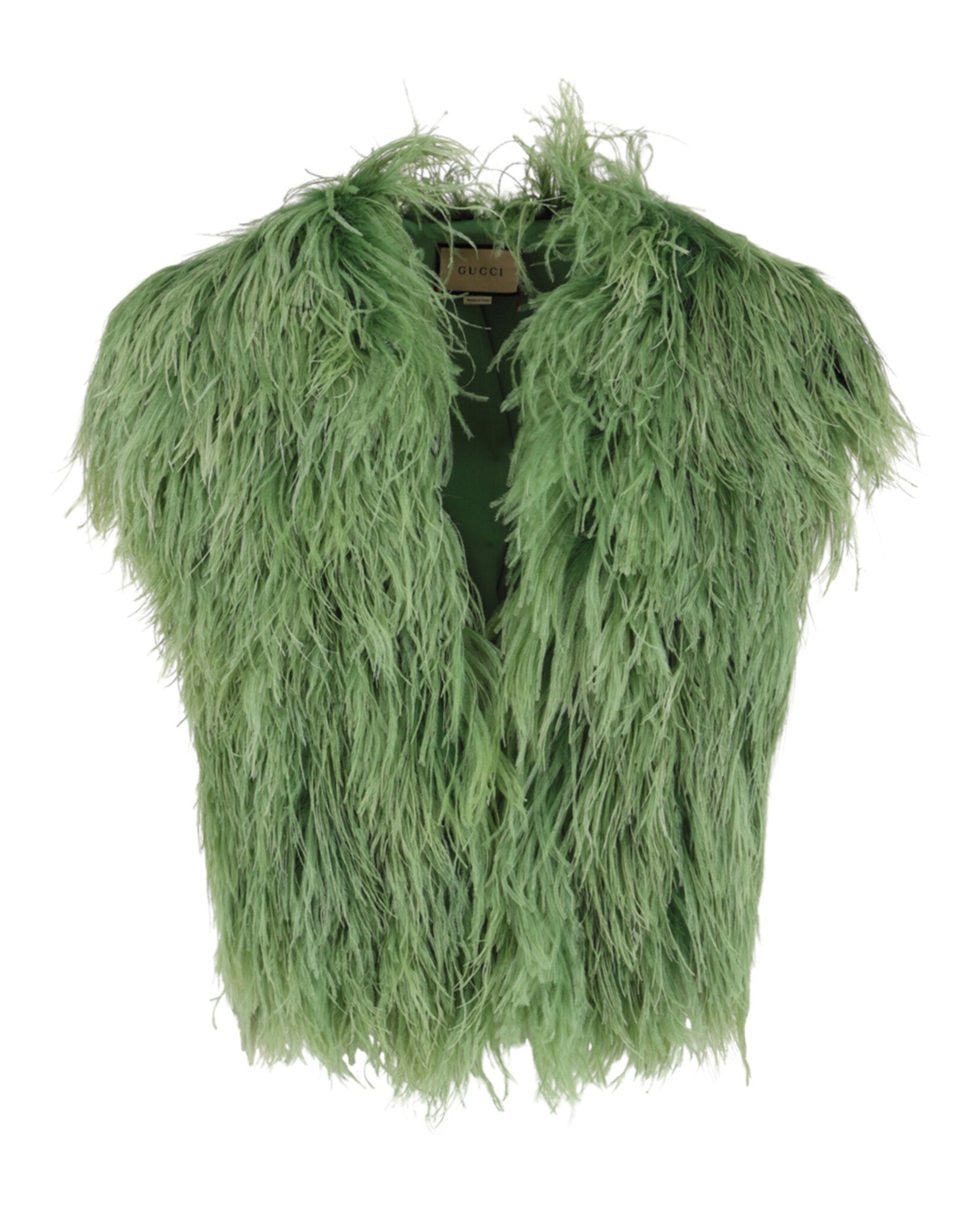 Gucci Mens Ostrich Feather Vest