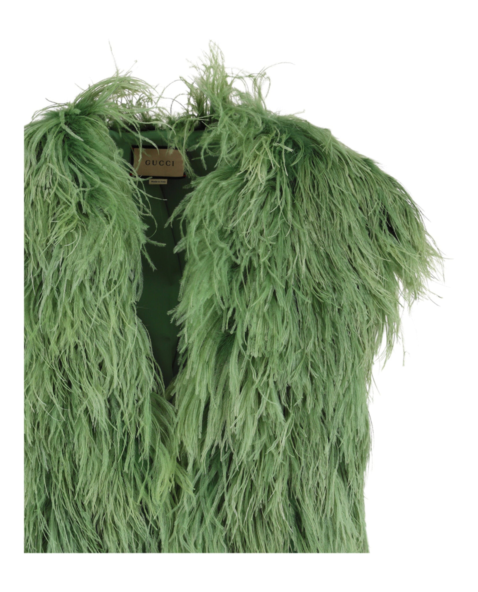 Gucci Mens Ostrich Feather Vest