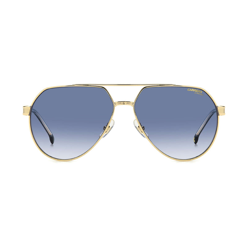 Carrera Carrera Sunglasses Aviator Full Rim, Gold Frame and Blue Gradient Lens CARRERA1067/S0J5G08