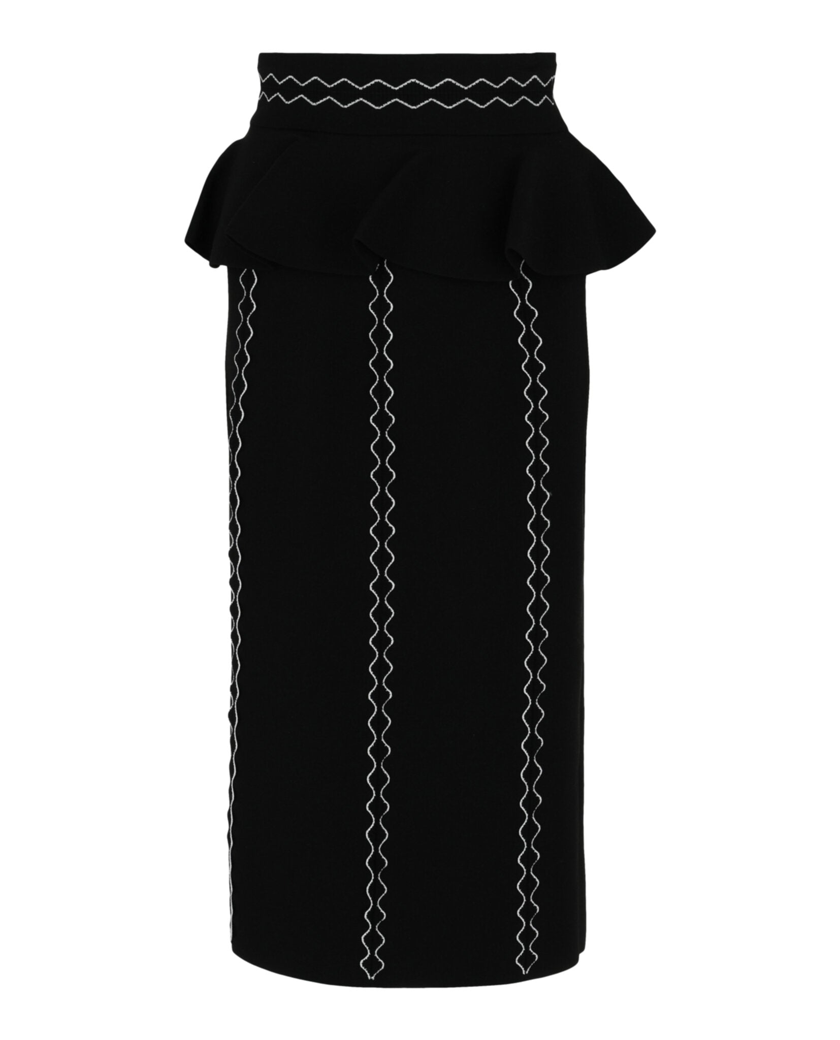 Alexander McQueen Alexander McQueen Womens Stretch-Jersey Midi Skirt