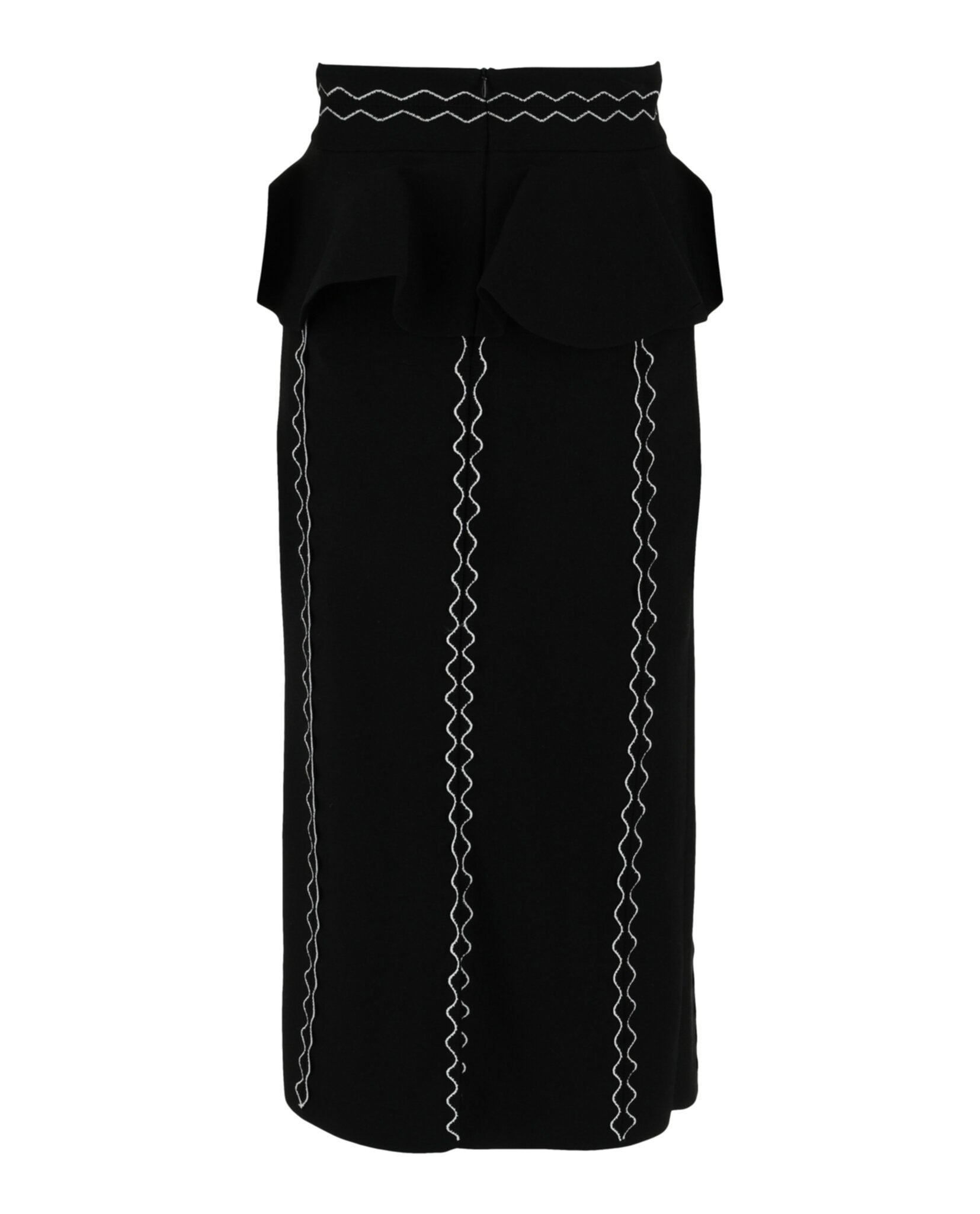Alexander McQueen Alexander McQueen Womens Stretch-Jersey Midi Skirt