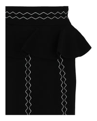 Alexander McQueen Alexander McQueen Womens Stretch-Jersey Midi Skirt