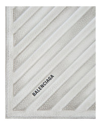 Balenciaga Mens Distressed Grained Calfskin Embossed Car Flap Bag