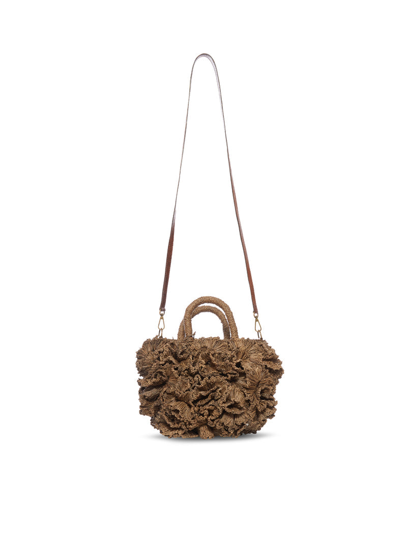 I Beliv I Beliv Women Coral Raffia Bag