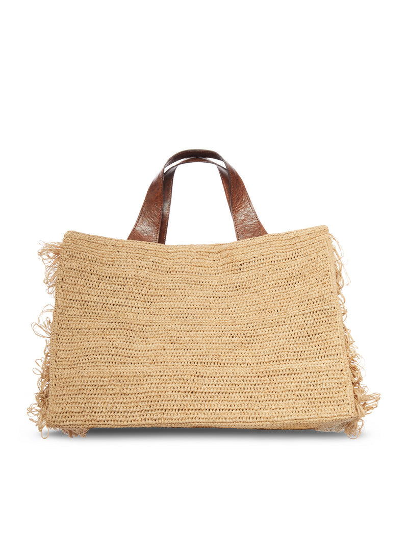 I Beliv I Beliv Women Onja Raffia Bag With Fringes
