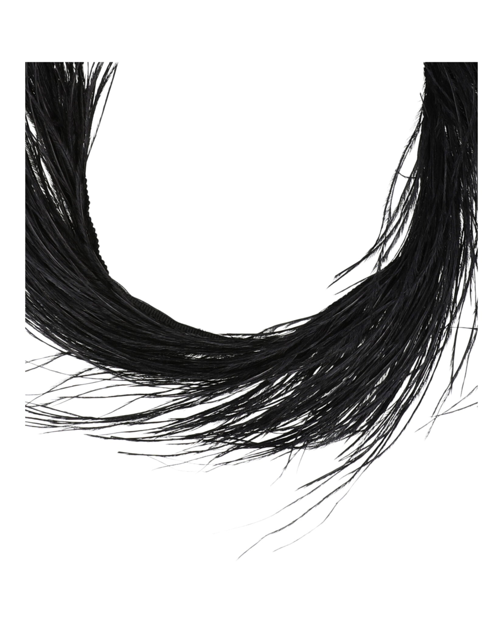 Gucci Womens Ostrich Feather Choker Necklace