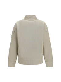 C.P. Company Men Brushed And Sueded Diagonal-Weave Cotton Fleece Sweatshirt