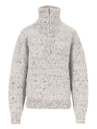 Marant Etoile Women Anita Alpaca-Blend Zip-Neck Sweater
