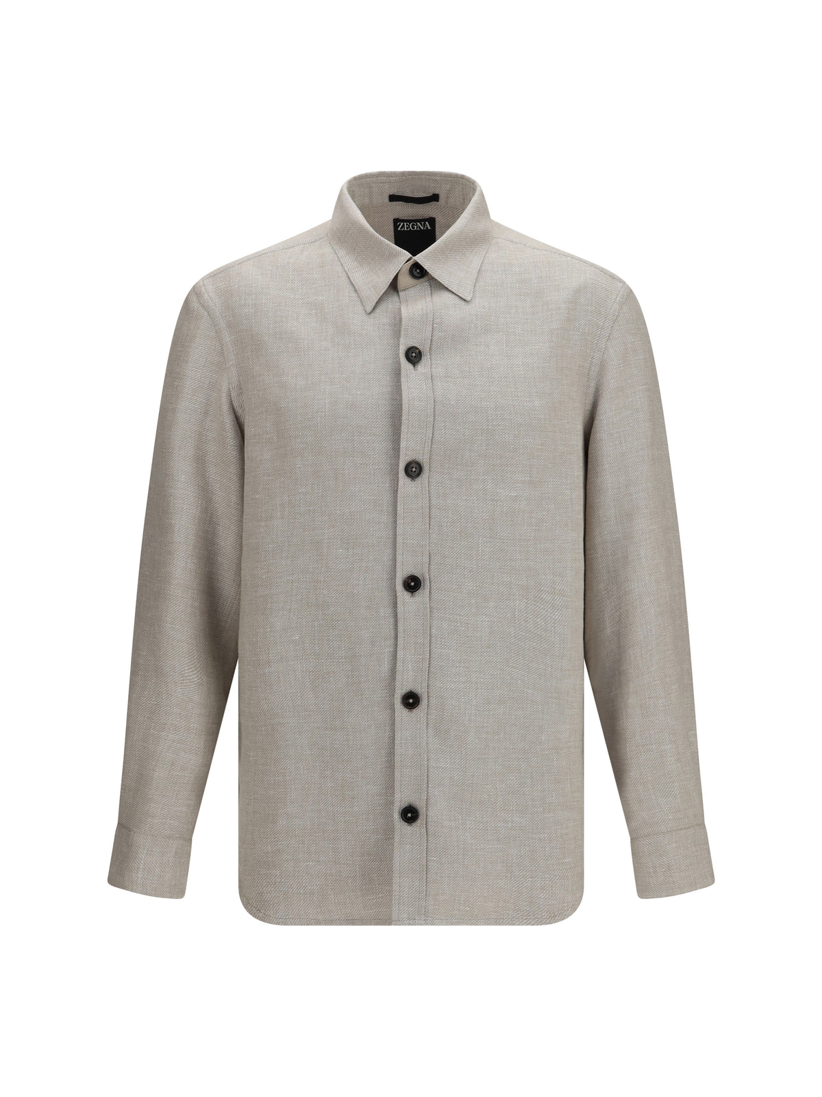 Zegna Men Cashmere, Linen, And Silk Overshirt