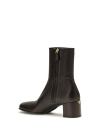 Prada Women Stretch Nappa Leather Ankle Boots
