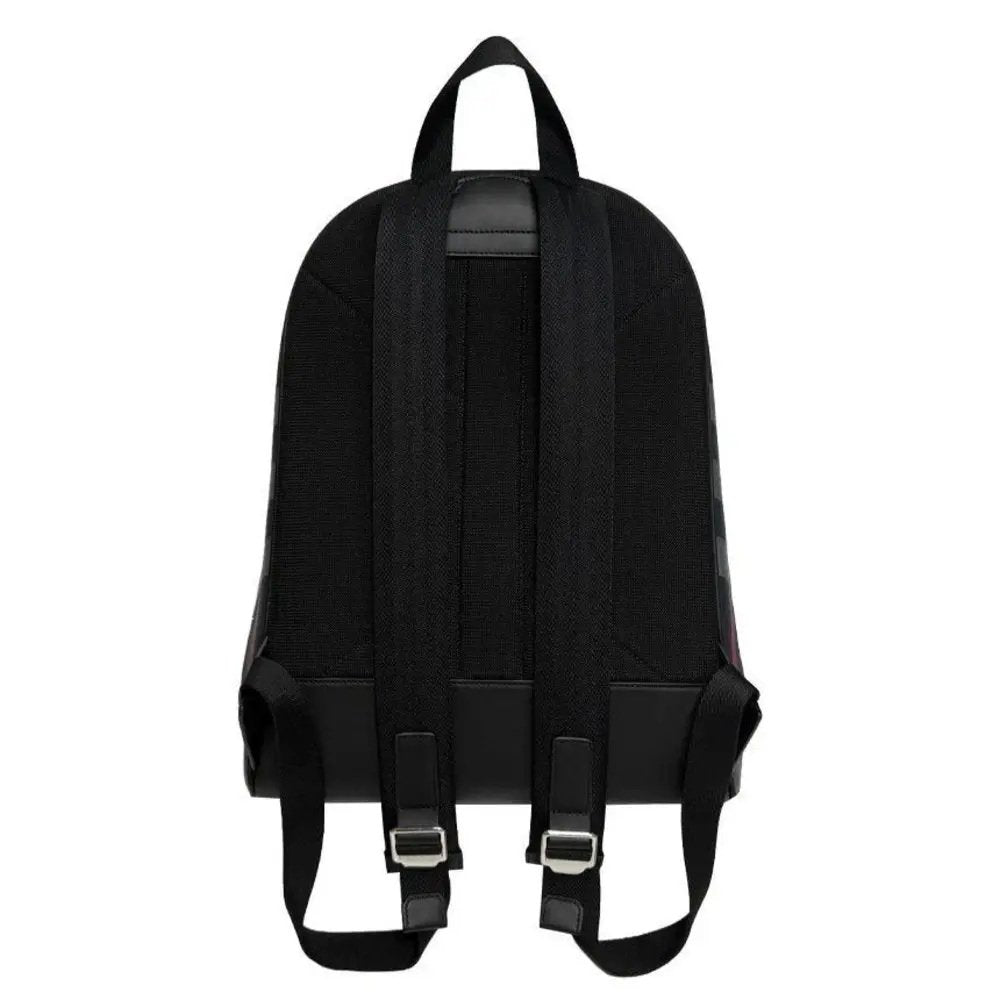 Burberry Men's Jeff Canvas Backpack, Navy/Grey IP Check