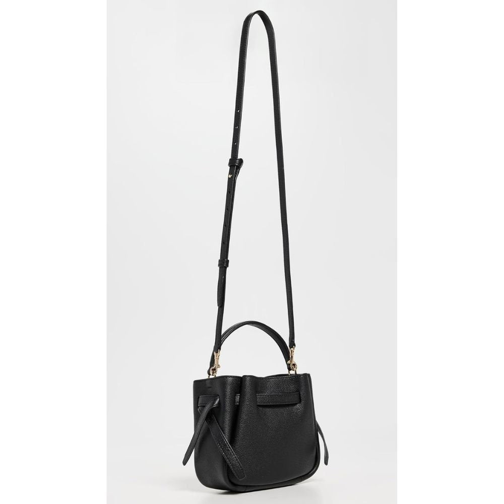 Tory Burch Women's Romy Mini Bucket Bag, Black