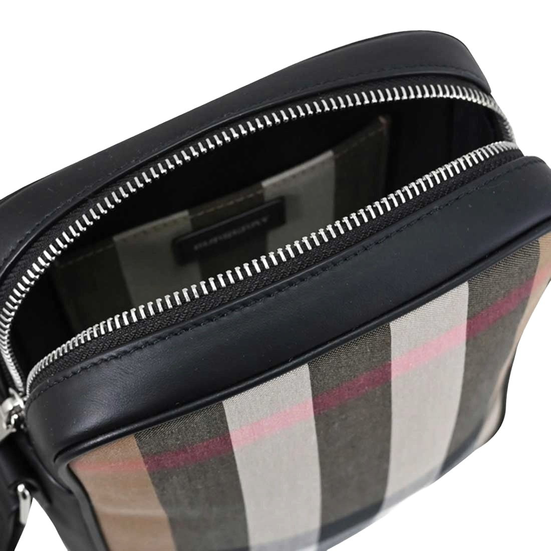 Burberry Men's Paddy V Check Crossbody Bag, Taupe Brown IP Check