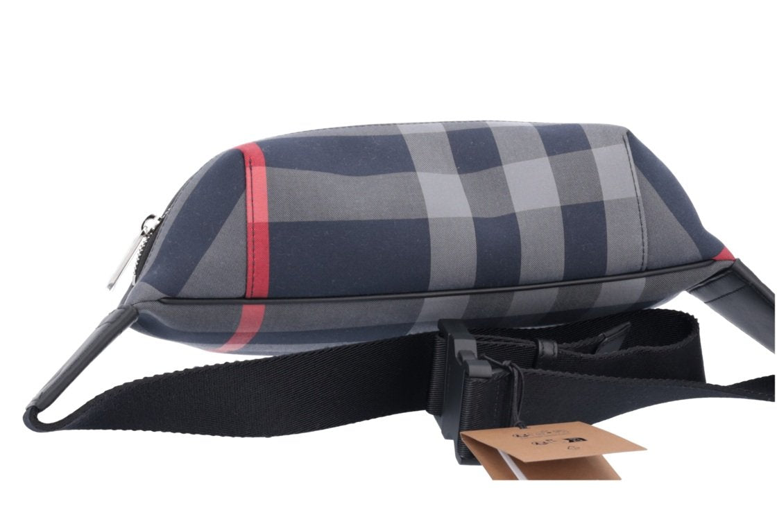 Burberry Men's Sonny Belt Bag, Navy/Grey IP Check