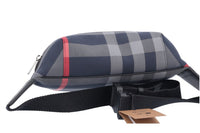 Burberry Men's Sonny Belt Bag, Navy/Grey IP Check