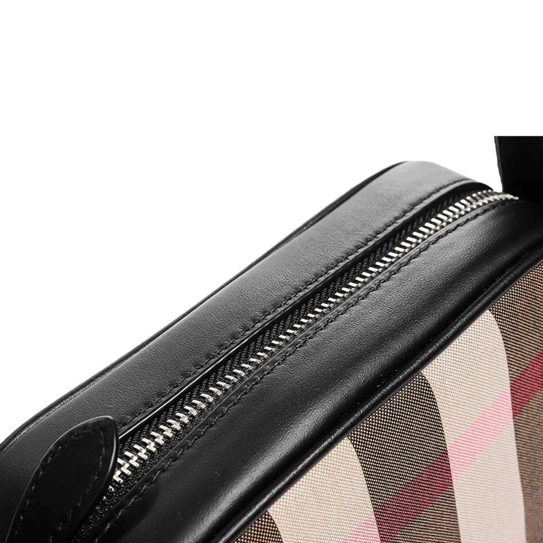 Burberry Men's Paddy V Check Crossbody Bag, Taupe Brown IP Check