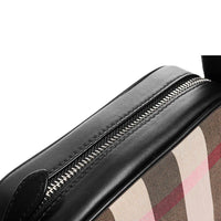 Burberry Men's Paddy V Check Crossbody Bag, Taupe Brown IP Check