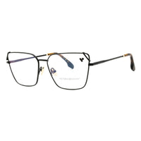 Victoria Beckham Eyeglasses Cat Eye Full Rim, Black Frame and Clear Demo Lenses Lens VB2126001