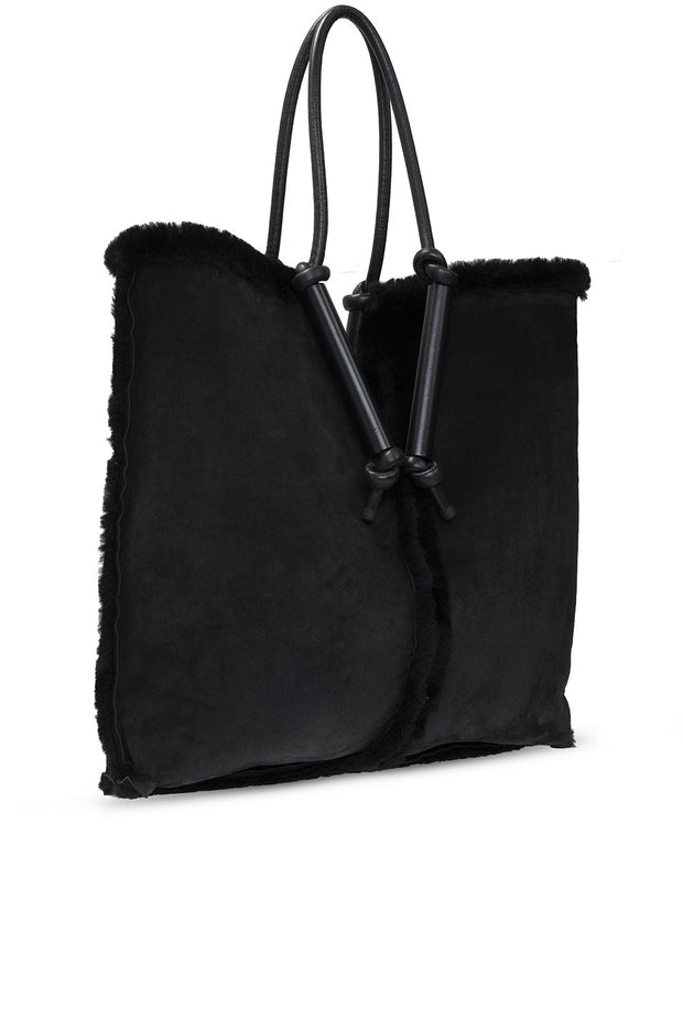 Bottega Veneta New Suede Leather Women's Bag In Black