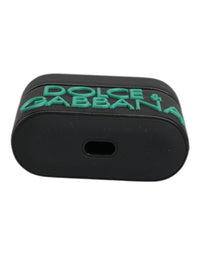 Dolce & Gabbana Dolce & Gabbana Black Orange Silicone Embossed Logo Airpods Men's Case